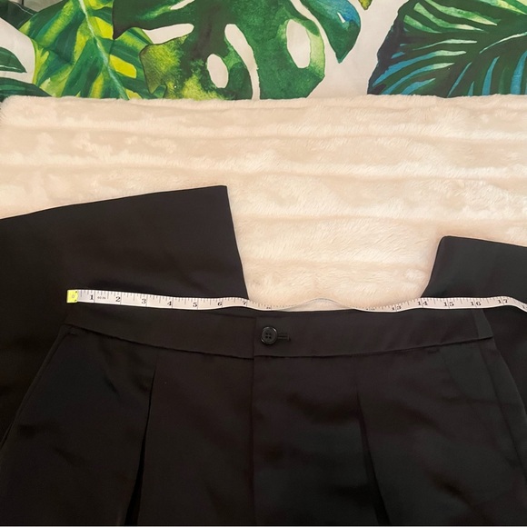 NWT $100 Banana Republic 12P Sleek Pleated Wide Leg Office Work Preppy Pants - Picture 4 of 10